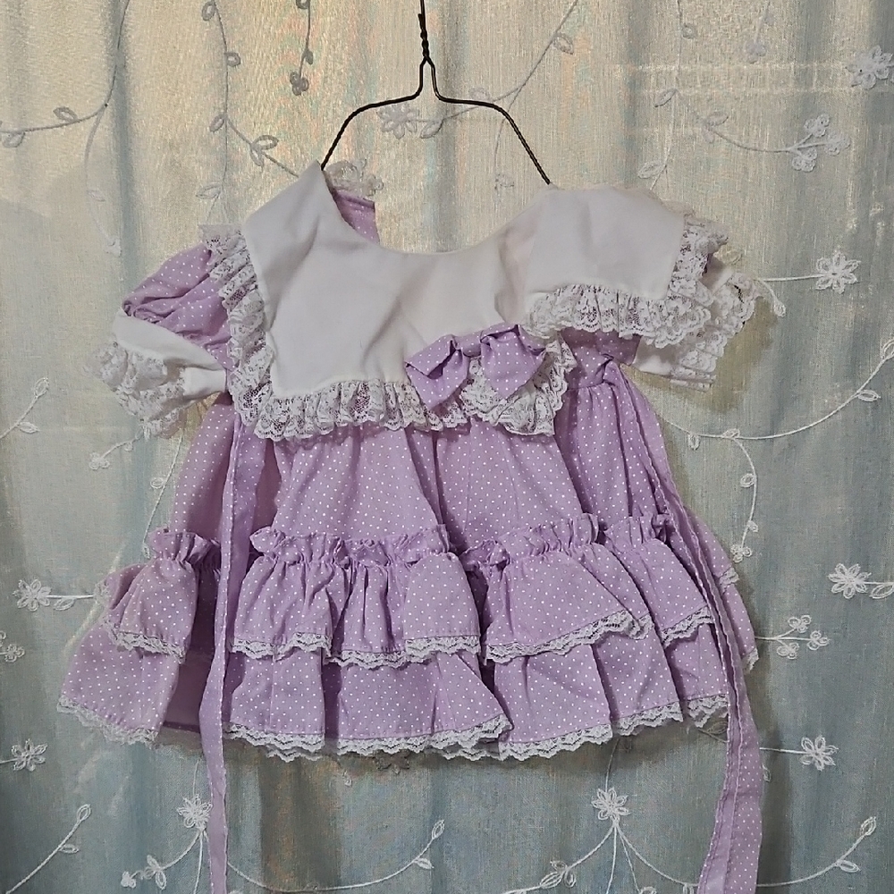 Lavender Ruffled Kids Dress